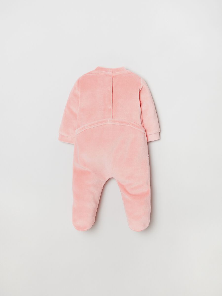 Velour onesie with Winnie the Pooh embroidery_1