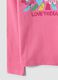 Girls&rsquo; pink stretch-cotton crew-neck printed T-shirt_3