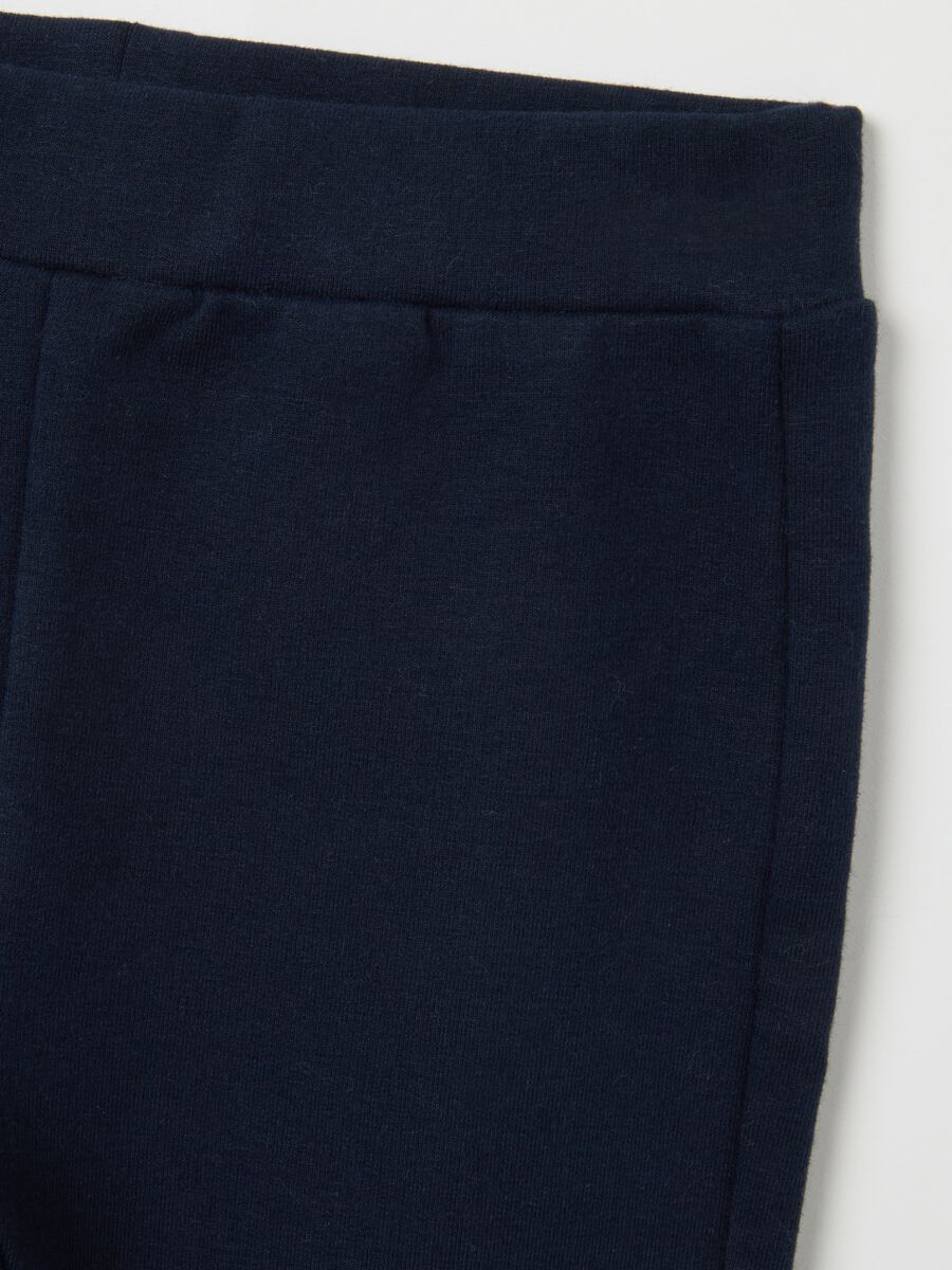 Multicoloured cotton blend sweatshirt and trousers set for girls with regular fit_3