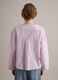 Camisa regular fit em algod&atilde;o puro &agrave;s riscas multicolor com bolso_3