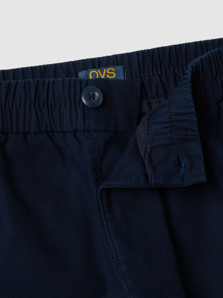 Blaue Kinderhose aus reiner Baumwolle mit Regular Fit_2