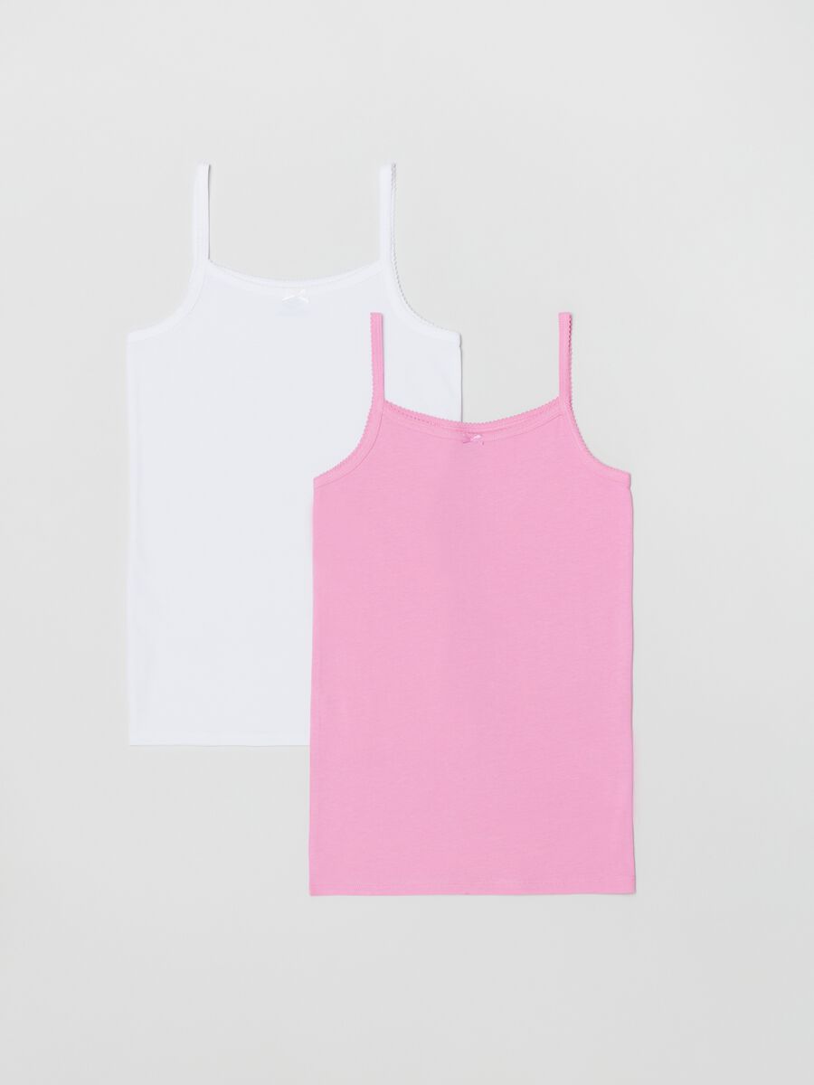 Two-pack vests in cotton_0