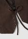 Brown string-closure vest without buttons, regular fit_5
