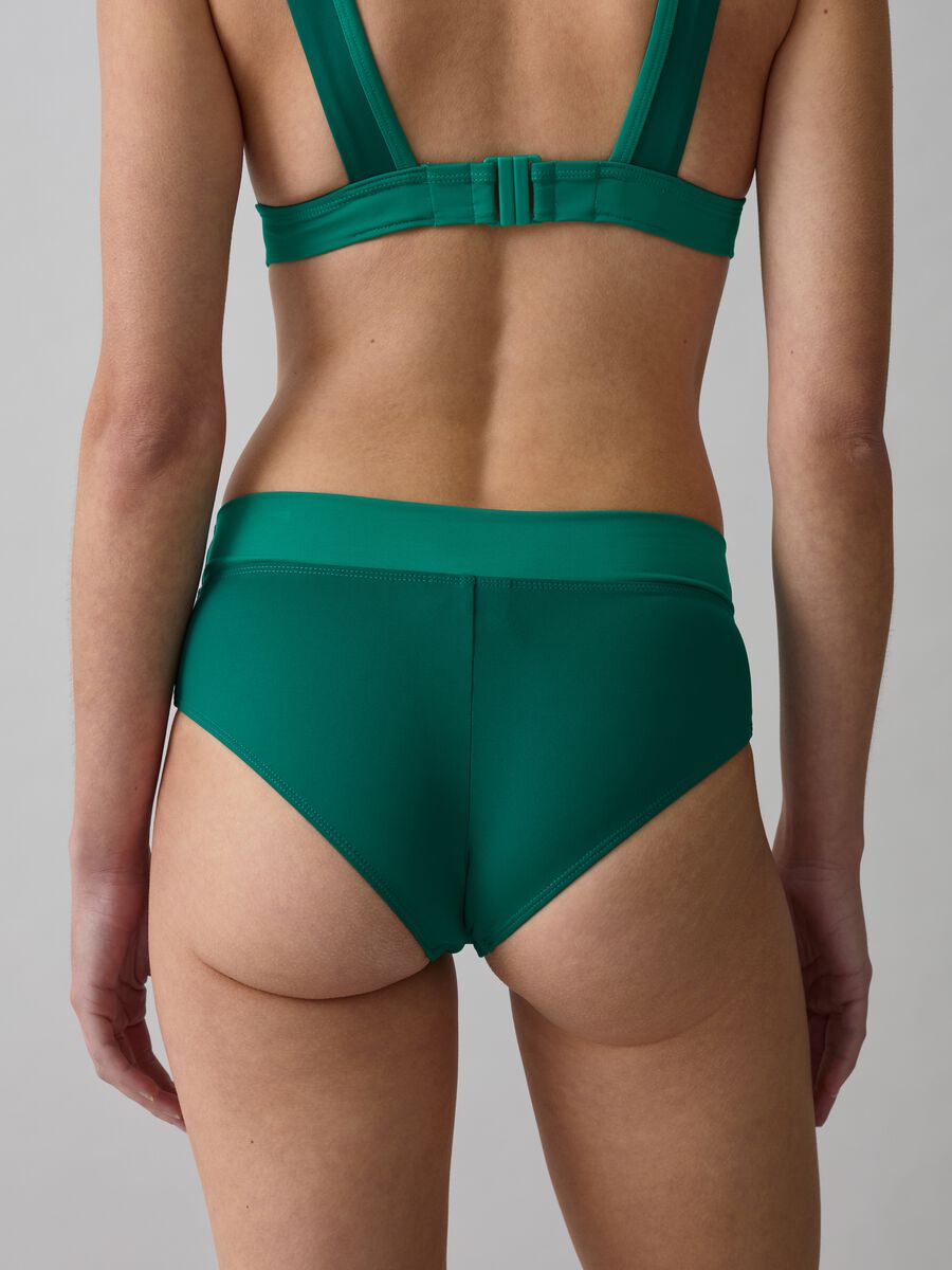 Braguita bikini de cintura alta con ribete en contraste_2