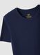 Bipack t-shirt blu e grigio in puro cotone organico girocollo_2