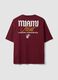 Red 100% cotton Miami Heat print T-shirt_2