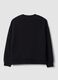 Black cotton-blend crew-neck sweatshirt_2