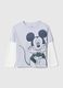 Cotton T-shirt with Mickey Mouse print_0