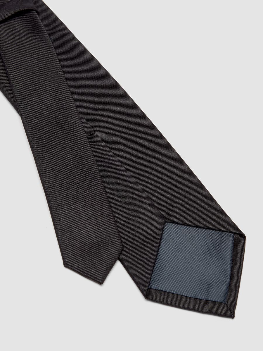 Black tie with 7.5 cm blade_1