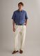 Blue Pure Linen Regular Fit Shirt_1