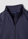 Full-zip blu con colletto in tessuto elasticizzato Easy Dry regular fit_1