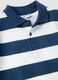 Polo de algod&atilde;o puro listrado multicolorido para meninos, ajuste regular_2