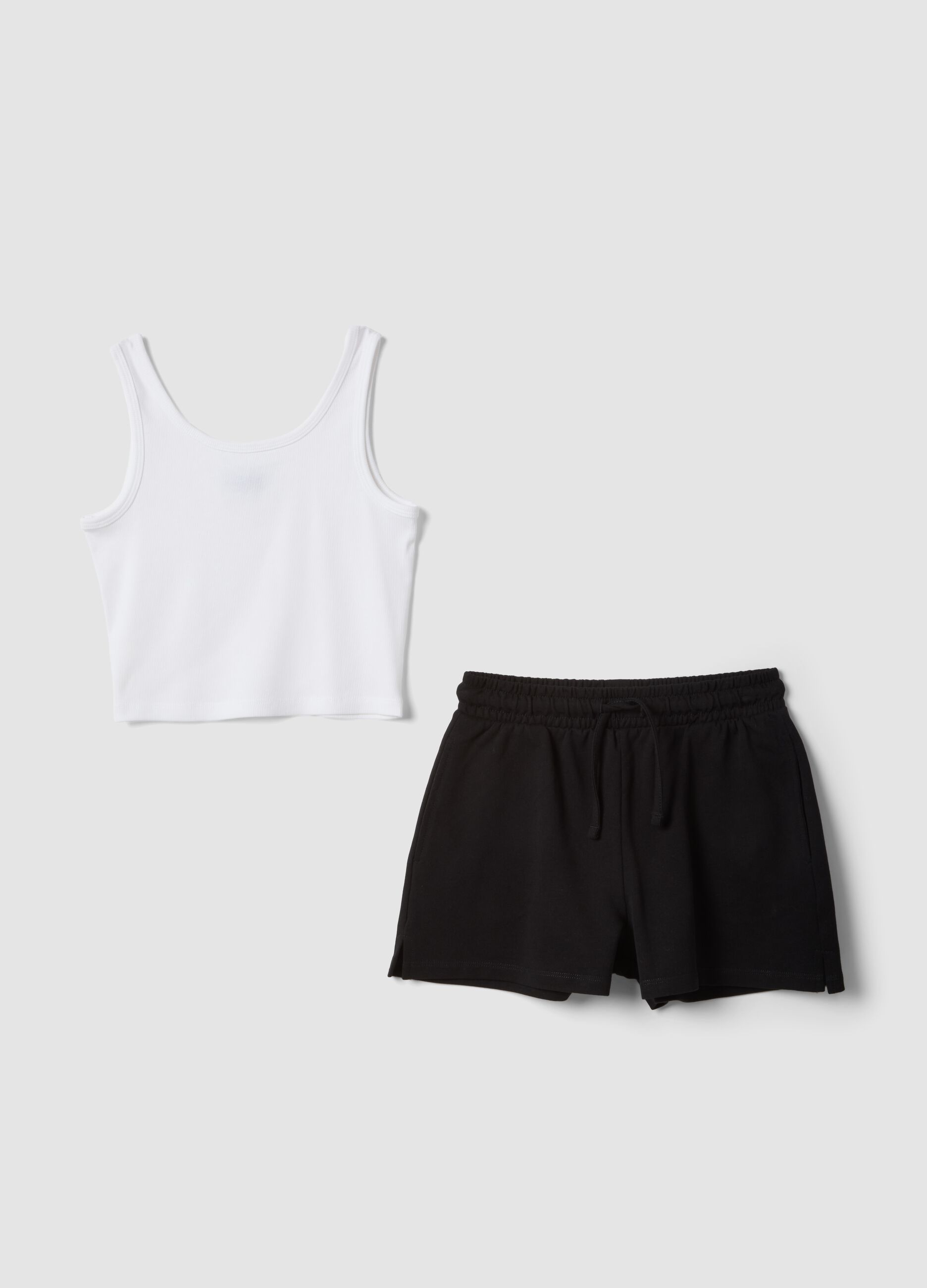 Girls&rsquo; multicolour fitted stretch cotton set