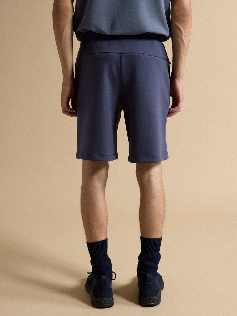 Breathable blue 2-way stretch shorts_2