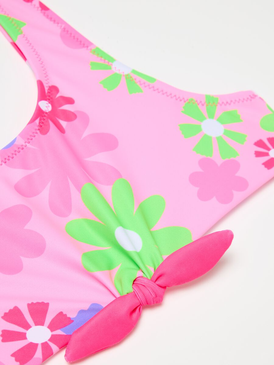 Bikini with floral pattern and logo print_2