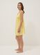 Yellow organic cotton nightdress with thin straps_0
