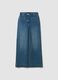 Blue wide-leg stretch cotton jeans_4