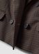 Brauner Cropped-Blazer aus elastischer Viskose_1