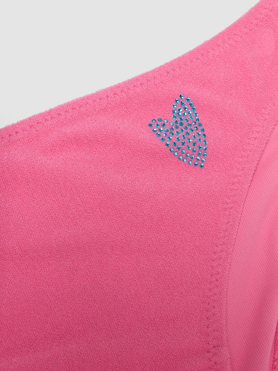Pink stretch bikini with frill detailing_3