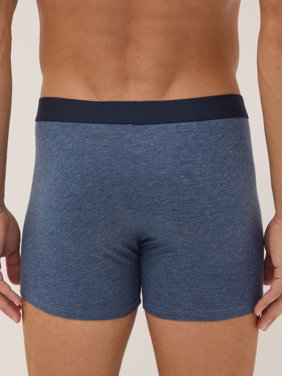 3er-Pack Boxershorts in Blau und Schwarz aus elastischer Bio-Baumwolle_2