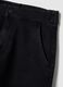 Black Cotton Blend Slim Fit Chino Trousers_5