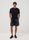 Blue stretch cotton cargo Bermuda shorts_0