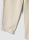 White pure cotton jogger trousers for kids, regular fit_3