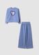 Purple Frozen-themed cotton-blend jogging set for girls_0