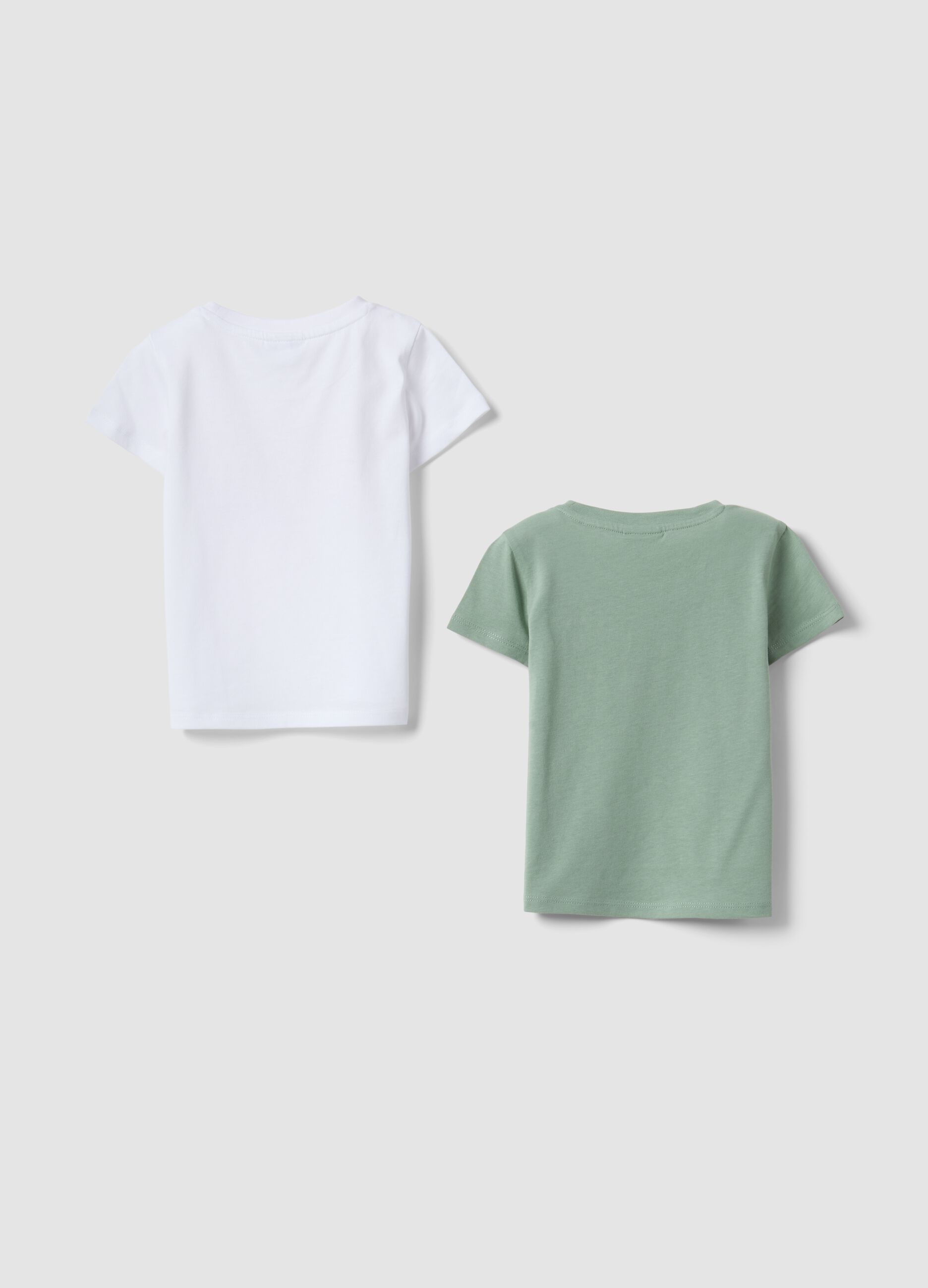 2er-Pack mehrfarbige T-Shirts aus reiner Baumwolle f&uuml;r Baby-M&auml;dchen