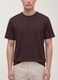Brown pure cotton crew-neck T-shirt, relaxed fit_3