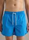 Short de bain bleu avec taille &eacute;lastiqu&eacute;e et cordon de serrage contrast&eacute;_1