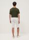 Boys' pure cotton white shorts, regular fit, with prints_1