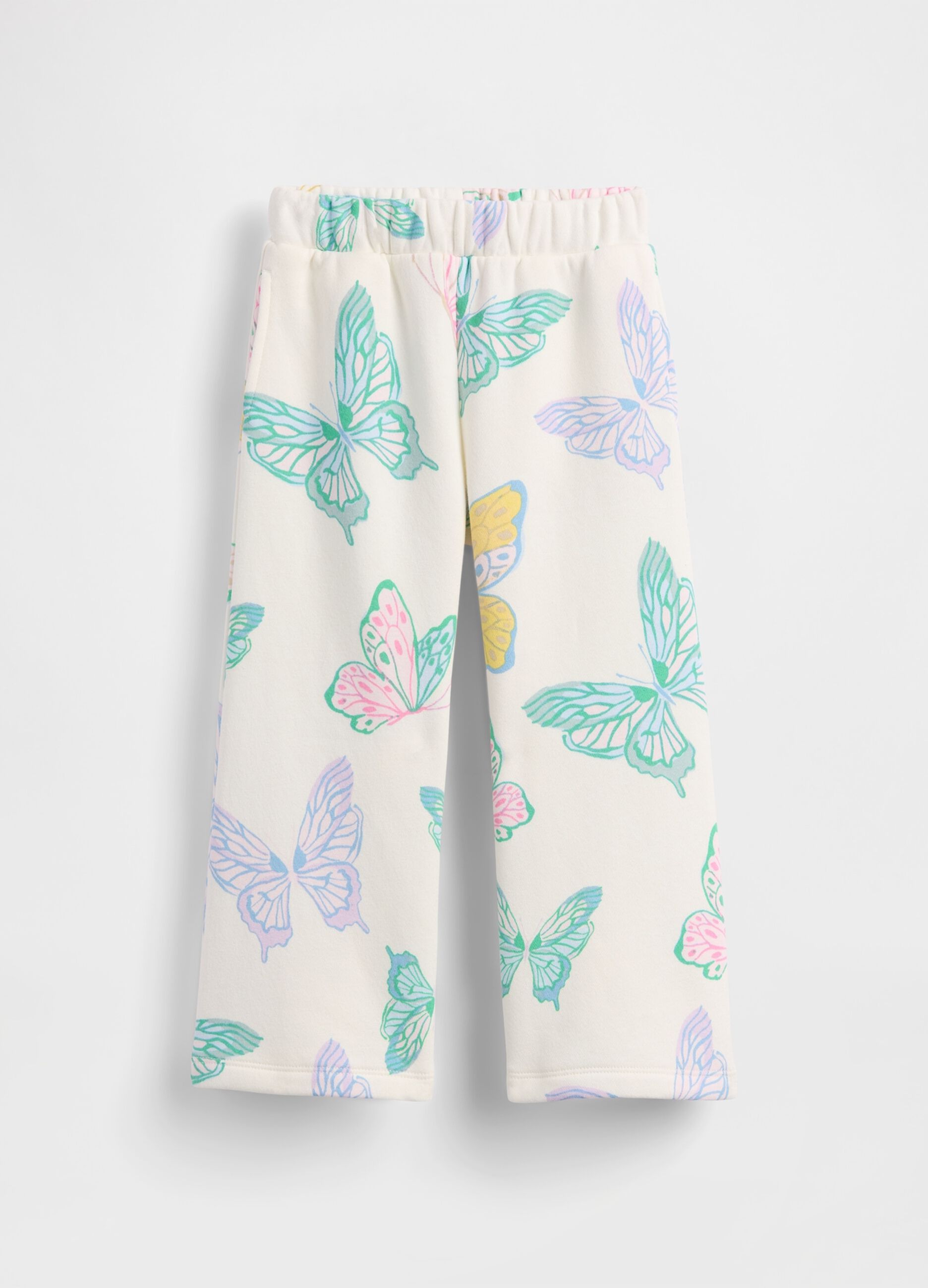 Bunte Baumwollmischhose f&uuml;r Babys mit Schmetterlingsmotiven