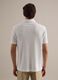 White linen-cotton blend regular fit polo_2