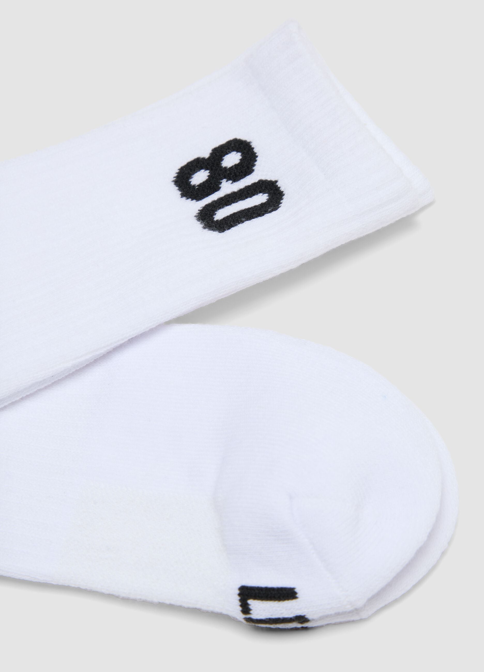 3er-Pack wei&szlig;e Sportsocken aus elastischer Bio-Baumwolle