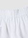 Girls&rsquo; white stretch shorts with elasticated waist, regular fit_3
