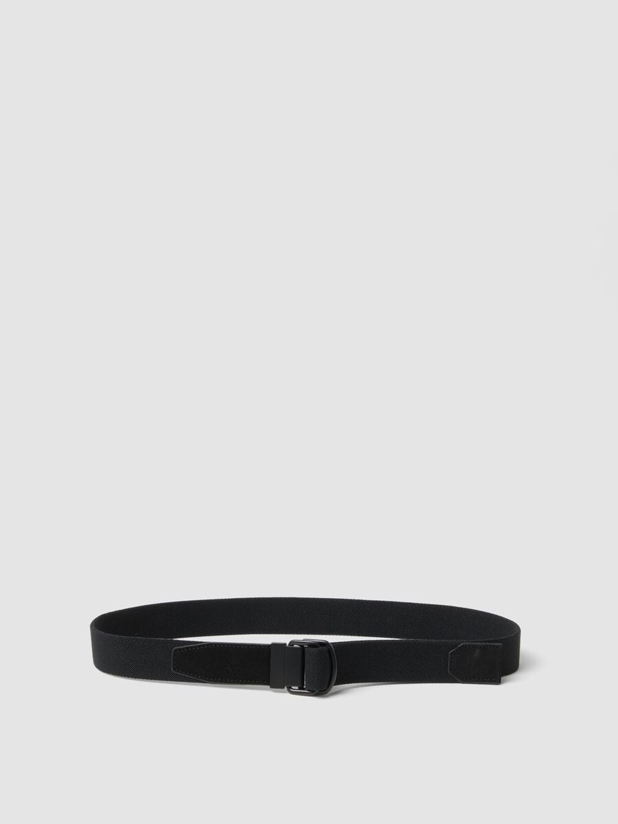 Black casual belt_0
