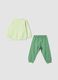 Newborn green pure cotton pyjamas with prints_1