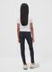 Girls&rsquo; black skinny-fit leggings in stretch organic cotton jersey_2