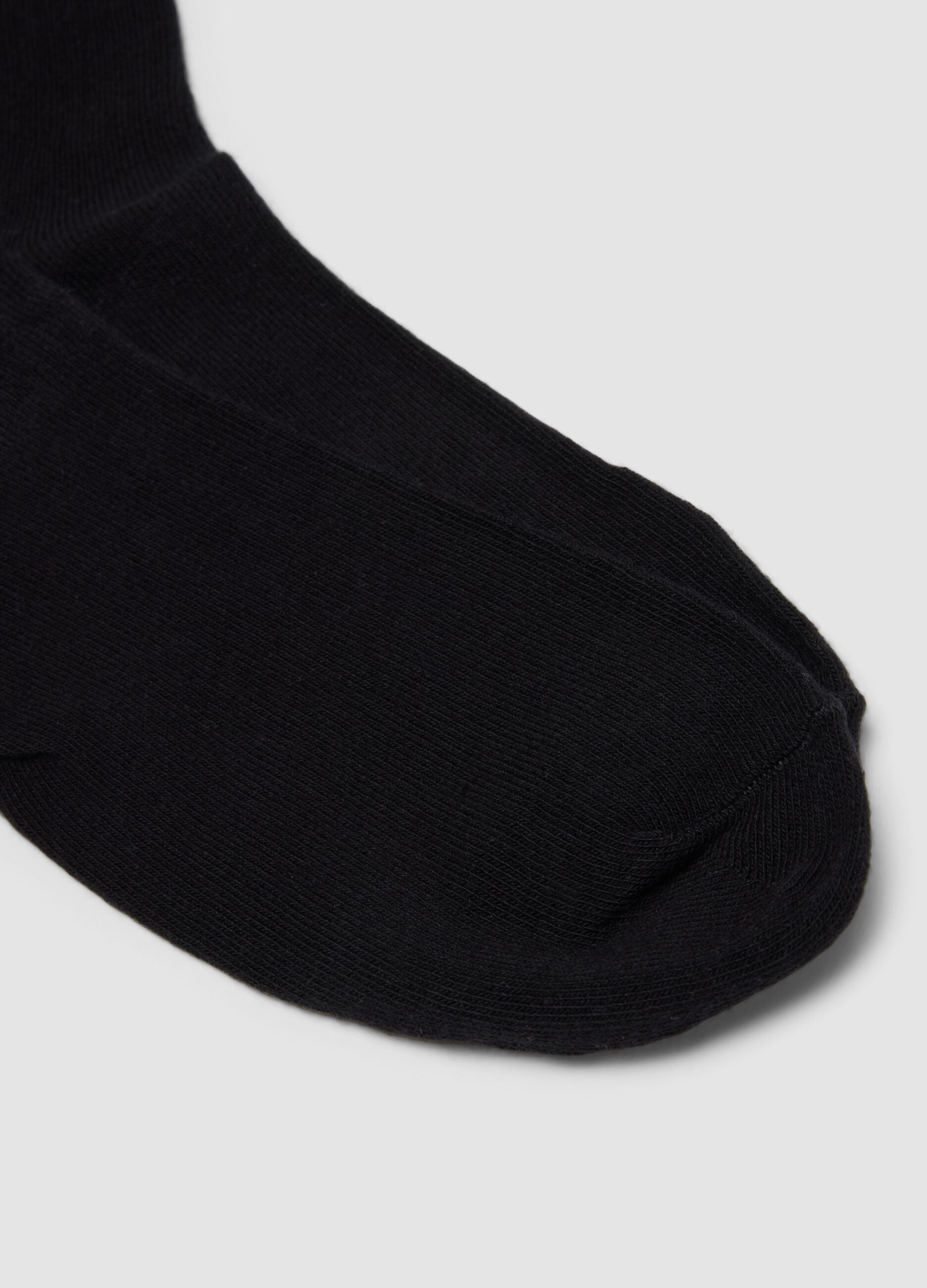 5er-Pack schwarze Sportsocken aus Bio-Baumwolle