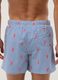 Blue striped swim shorts with lobster print_2