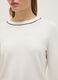 White crew neck sweater regular fit with contrasting details_3