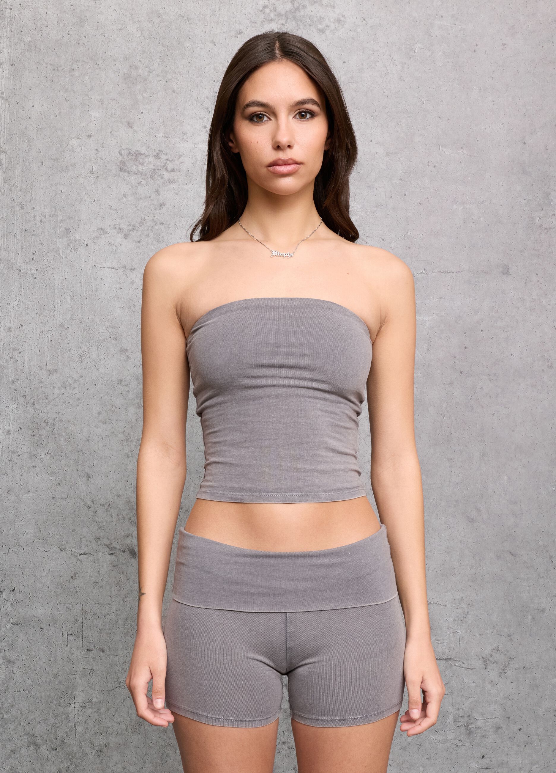 Vintage Grey Tube Top