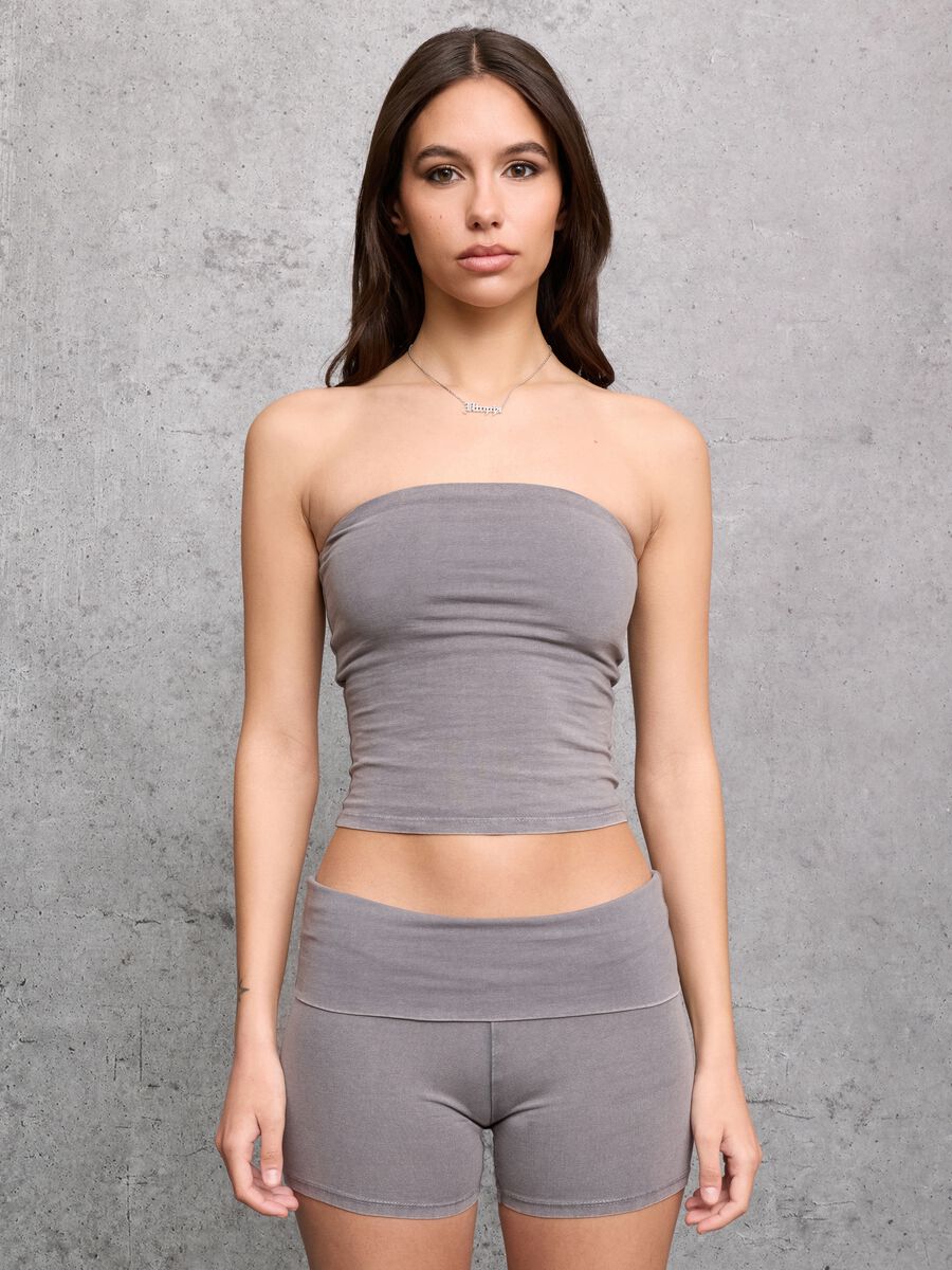 Vintage Grey Tube Top_1