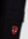 Boys&rsquo; black cotton-blend Spider-Man graphic jogger trousers_2