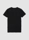 Black crew-neck T-shirt in pure Supima cotton, regular fit_6