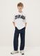 Boys' blue pure cotton relaxed fit jeans_0