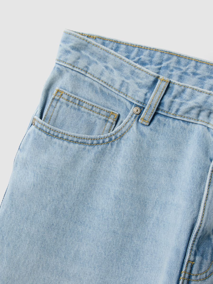 Regular fit blue jeans in pure cotton_5