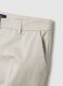 Beige stretch cotton satin trousers regular fit_6