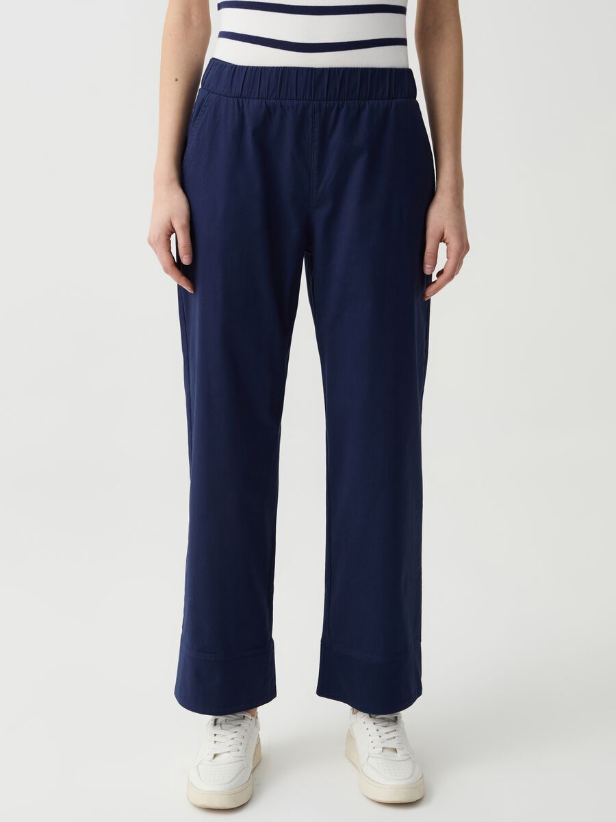 Wide-leg cropped trousers_1
